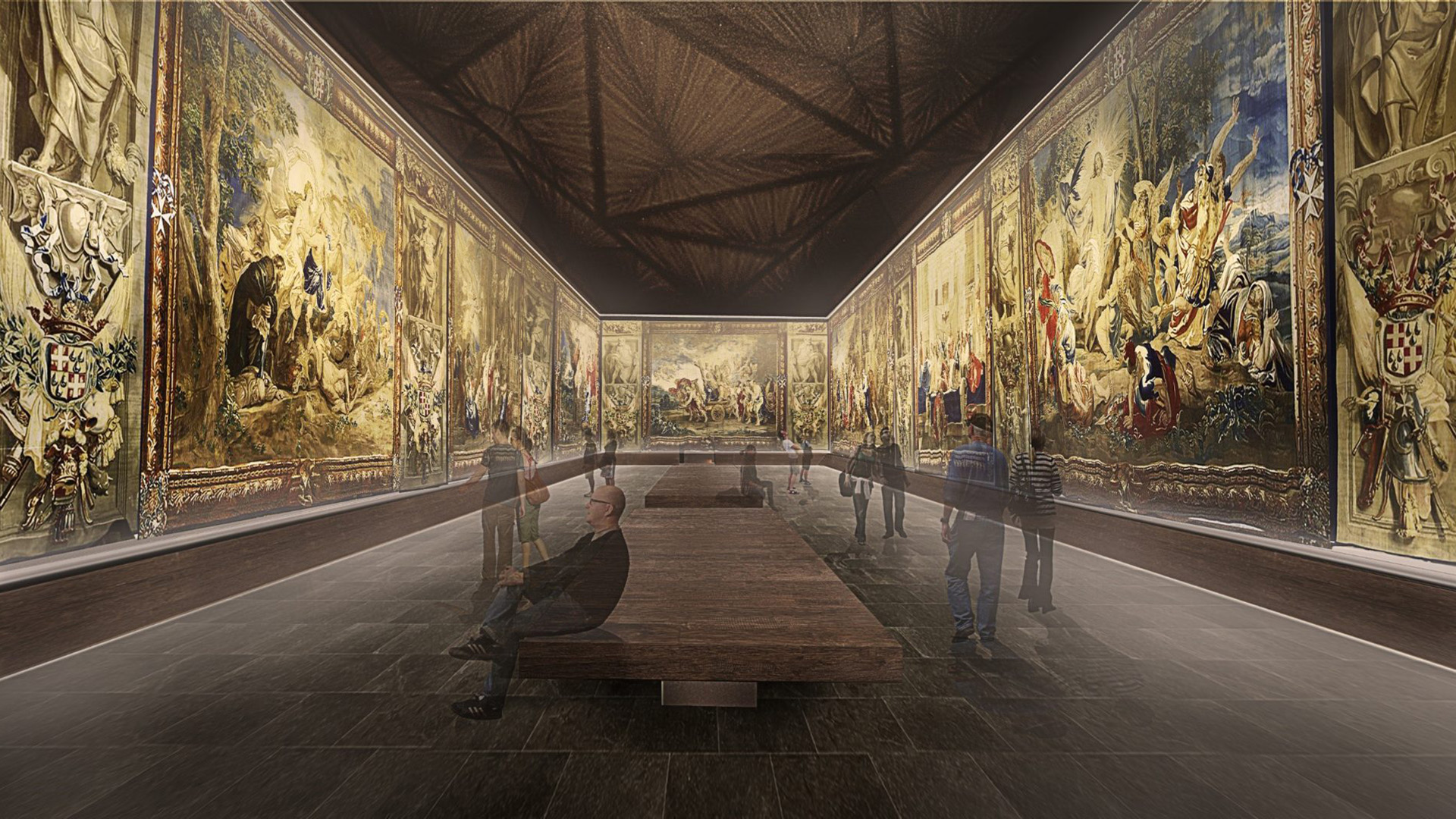 St. John's Co-Cathedral Museum extension Malta by AP Valletta, stone-clad contemporary addition