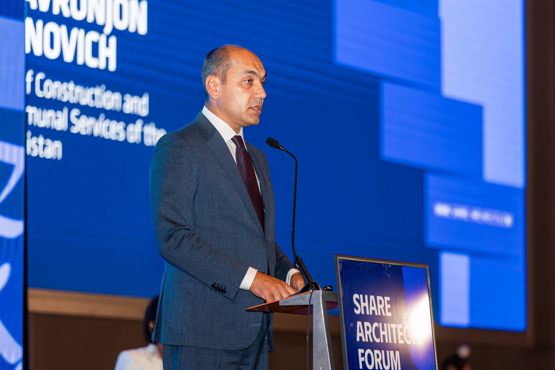 share-architects-uzbekistan-2025-adilov-davronjon-kabiljanovich-deputy-minister-construction-uzbekistan-speech